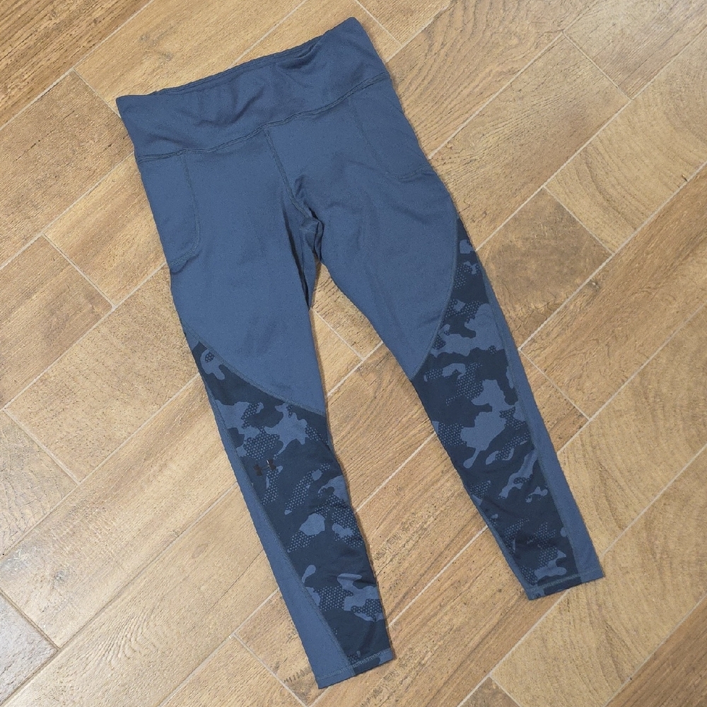 Under Armour Blue Leggings with Camo Detail